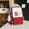 Mochila Masculina Casual Simples para Estudante Universitário e do Ensino Médio Mochila Masculina Ins Tendência Moda Versátil Mochila de Viagem Feminina