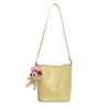 Bolsas de Alta Qualidade Transfronteiriças para Mulheres 2025 Nova Moda Popular Textura Versátil Bolsa de Ombro Casual Bolsa Transversal Tipo Balde