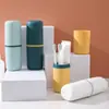 Taza de Lavado para Viaje Doméstico Simple, Vaso para Enjuague Bucal, Portacepillos de Dientes, Caja de Almacenamiento de Pasta de Dientes, Set Portátil de Artículos de Tocador, Caja de Kit Dental