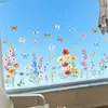 Personalize com o Seu Próprio Design: Adesivos de Janela Florais em Trepadeiras Estilo Ins para Portas e Janelas de Vidro, Adesivos de Vidro com Aderência Estática, Visão Dupla Face
