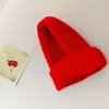 Gorro para Niños Nuevo Placa Ligera Color Sólido Gorro de Lana Tejido para Padres e Hijos Otoño e Invierno Cálido Gorro Protector de Orejas Moderno para Niños y Niñas