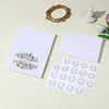 Cartão de agradecimento dobrado de cartão branco 300g em estoque do fabricante conjunto de envelopes de cartão de saudação criativo para feriado aniversário personalização transfronteiriça