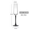 Taça de Champanhe de Cristal Estilo Europeu Bar Copo Criativo para Vinho Espumante Conjunto Caixa de Presente Casa Luxo Leve Taça de Cocktail