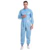 Venta al por mayor de fábrica ropa de trabajo limpia antiestática sin polvo mono con capucha a prueba de polvo azul y blanco Ropa de trabajo para taller ropa para pintar