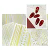 Pegatinas de Uñas Retro Corazón de Cuervo Transfronterizas Calcomanías 3D en Relieve Bronceadas Pegatinas para Uñas Pegatinas Decorativas de Mariposas para Uñas
