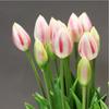Ramo de tulipanes de simulación sala de estar dormitorio mesa adornos de flores falsas sensación nórdica flor de simulación de PU Tulipán