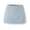 Estilo europeo y americano sexy corsé de encaje empalmado top de tubo de mezclilla + falda ajustada de cintura baja conjunto de chica hot para mujer