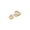 Accesorio colgante DIY de lazo con forma de corazón plateado multiespecificación con superficie brillante recubierta de UV y anillo tridimensional con forma de corazón