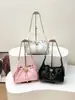 2026 Bolso de Cubo Nuevo con Cordón, Bolso Hobo Pequeño Texturizado Estilo Chanel, Bolso de Axila, Bolso de Hombro, Bolso Pequeño Hippie