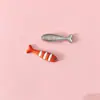 Pingente Colorido de Peixe Esmaltado em Liga para Joias DIY Acessórios Múltiplos Estilos Peixes Cartoon Charms Brincos Chaveiros Acessórios