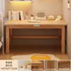 Escritorio de Madera Maciza Mesa de Estudio para Niños Escritorio de Escritura para Estudiantes en Casa Mesa Larga Simple Moderna para Habitación con Cajones