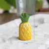 Qingmufan Colgante de Joyería de Piña Pequeña de Madera Cadena para Llavero de Bolso de Coche Regalo Pequeño Creativo para Amigos