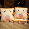 Almofada Travesseiro Colcha de Pão Torrado Dobrável Colcha de Ar Condicionado Almofada Dupla Utilização Pausa para Almoço no Escritório Colcha Refrescante de Verão Travesseiro de Deitar Logo Estampado