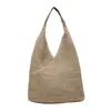 Bolso de Paja de Verano para Mujer 2023 Nuevo de Moda Gran Capacidad Bolso Tote para Viajes Diarios Bolso de Hombro Texturizado Bolso de Playa