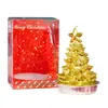 Velas criativas com tema de Natal transfronteiriças, decorações caseiras para as festas de Natal, velas de ambiente para a árvore de Natal e peças decorativas para presentear