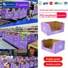 Fábrica Personalizada PDQ Alimentos Caixa de Exposição Armazenamento Exibição Caixa de Papelão Loja Super Padrão Tamanho Promocional Caixa de Exposição pdq