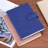 Cuaderno estilo business tamaño A5 de piel sintética, personalizable con logo y hebilla, adecuado para reuniones de oficina y toma de notas, un artículo de regalo elegante
