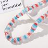Cuentas sueltas de vidrio cuadrado a rayas multicolores de forma especial bicolor para joyería DIY, pulsera, collar, aretes, accesorios al por mayor
