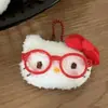 Gafas Rojas Estilo Retro Y2K Rubor Kt Muñeco de Felpa Súper Lindo Broche Colgante Gato Kt Encanto para Bolso Estilo Mejor Amigo