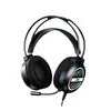 TPV Gh120 Computadora Auriculares USB Únicos Auriculares para Juegos con Cable Luz RGB de Colores