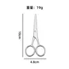 Venta Directa de Fábrica Tijeras para Barba de Acero Inoxidable 3.0 Gruesas Punta Redonda Punta Afilada Tijeras para Barba y Vello Nasal de Hombre Tijeras Pequeñas para el Hogar