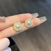 @ Oferta Especial @ Pendientes Redondos de Perla Estilo Barroco Coreanos Nuevos Retro Estilo Hong Kong Pendientes de Celebridad de Internet Tuercas y Pendientes Venta al por Mayor