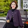 Chaqueta de Moda Ajustada para Mujer 2026 para Primavera, Otoño e Invierno, Nuevo Abrigo Versátil de Talla Grande Holgado con Cuello Redondo