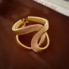 Pulsera de Hoja Estilo Lujo Ligero Coreano, Brazalete de Diseño de Tendencia de Moda Personalizado, Joyería de Mano de Nicho Simple de Gama Alta para Mujeres