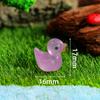 Pato Luminoso Lindo Chupete Pato Luminoso Adornos de Micro Paisaje Decoraciones Creativas DIY Pato Amarillo de Resina Luminosa