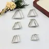 Brincos de Aço Inoxidável com Design de Losango Moda Popular Venda Quente Brincos Studs Orelha Joias para Orelha Atacado Estilo Europeu e Americano Dourado