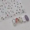 Pegatinas para Uñas con Foil Dorado Funda Popular para Teléfono Pegatinas para Uñas Infantiles Danza de la Grulla Oro Arte para Uñas de los Dedos Pegatinas Auxiliares