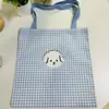 Bolsa de Lona Caricatura Gato Kate Bolso de Mano Bolso de Hombro Ligero Bolsa de Compras Bolsa para el Almuerzo Bolsa a Cuadros