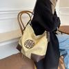 Bolsos de Mujer al Por Mayor del Fabricante, Bolsos Casuales de Lona, Bolsos Cruzados de Hombro Versátiles y a la Moda, Bolsos Tote de Lona de Estilo Literario a la Moda
