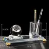 Nuevo Portaplumas de Cristal para Escritorio de Oficina de Gerente General Adornos Caja de Almacenamiento de Moda Escritorio de Oficina Viejo