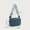 Bolso de Hombro para Mujer de PU de Color Sólido 2025 Nuevo Bolso de Exportación Transfronteriza para Mujer Correa de Hombro Ancha Bolso Cruzado Cuadrado Pequeño de Moda