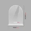 Soporte de Mesa Acrílico en Blanco 3D Tridimensional para Tarjetas de Mesa de Boda Escritas a Mano y Decoraciones de Sala de Estar