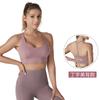 Nylon lulu ao ar livre nu à prova de choque de secagem rápida roupas de ioga top sexy beleza de volta fitness esportes colete sutiã