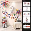 Decoración de Cumpleaños para Niños de 2 Años para Niñas, Ambiente de Primer Cumpleaños, Globos de Fiesta Ceremoniales, Decoración de Escenario, Banderines para Niños de 3 Años