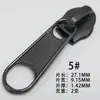 Cabeza de cremallera de nailon para equipaje de marca larga No. 3, No. 5, No. 8, No. 10 fundas de edredón almohada plato largo cabeza de cremallera de aleación de zinc