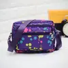 Bolsa Pequeña para Mujer, Bolso Cruzado, Bolso Casual de Lona, Bolso para Mamá, Bolso de Hombro con Texto Impreso, Bolso de Tela Floral, Artículos de Regalo