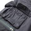 Pantalones Cargo Casuales Punk con Múltiples Bolsillos para Hombre, Diseño Plisado Lavado y Desgastado para la Calle, Corte Recto Holgado de Pierna Ancha