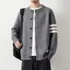 Figura Modelo 430 Marca de Moda Estilo Clásico Suéter Cardigan de Cuello Alto Tejido de Punto
