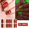 Zhengxiang Transfronterizo Nuevo Película de Esmalte Luminoso para Uñas Pegatinas para Uñas Árbol de Navidad Adhesivo Más Vendido en Europa y América Pegatinas Adhesivas para Uñas