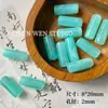 [Serie Nube] Tubo Recto Cilíndrico de Color Degradado Imitación Jade DIY Cuentas Materiales para Collares Hechos a Mano