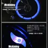 Luces para Radios de Bicicleta al por Mayor, Luces de Alambre Hoja de Sauce para Bicicleta de Montaña, Luces de Silicona Rueda de Fuego Coloridas, Accesorios para Equipamiento de Ciclismo