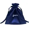 Bolsa de Satén Personalizada con Cordón Bolsa de Seda Sintética Bolsa de Almacenamiento Bolsa Antipolvo Bolsa de Almacenamiento para Joyería