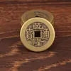 Estilo Étnico Chino Moneda de Cobre Engrosada Moneda de los Cinco Emperadores Accesorio Metálico Decoración Regalo Adorno Fabricante Venta al por Mayor Colgante Llavero