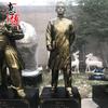 Escultura de figura de acero y vidrio, escultura de figura de educador de historia moderna, estatua, decoraciones de escultura de estatua de celebridad de campus escolar