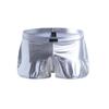 Ropa interior para hombre de comercio exterior europeo y americano, cintura baja, imitación cuero, ropa interior sexy, sexy, bolsa convexa en U, bóxers