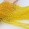 Cuentas redondas brillantes multicolor de 8 mm 40 cm cuentas de vidrio de color sólido cuentas sueltas cuentas de luz transparentes accesorios para joyería de imitación de jade